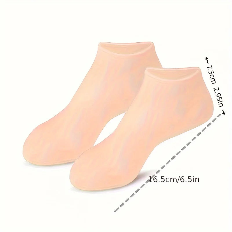 Moisturizing Silicone Gel Socks for Dry Cracked Feet