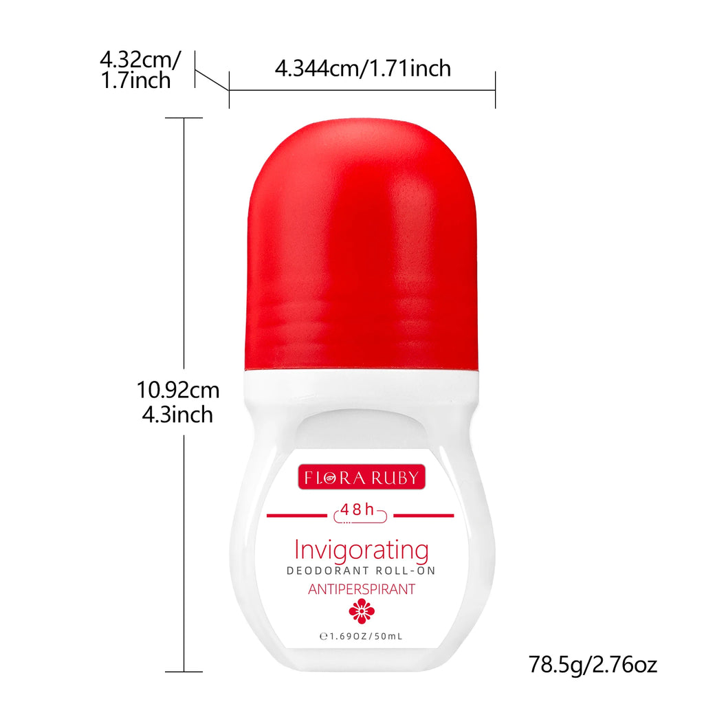 48-Hour Long-Lasting Antiperspirant Roll-On for All-Day Freshness