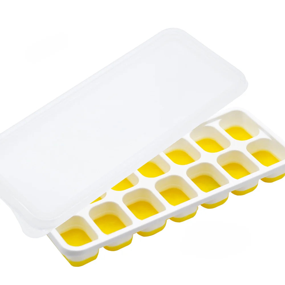 14-Grid Easy-Release Silicone Ice Cube Tray - 21