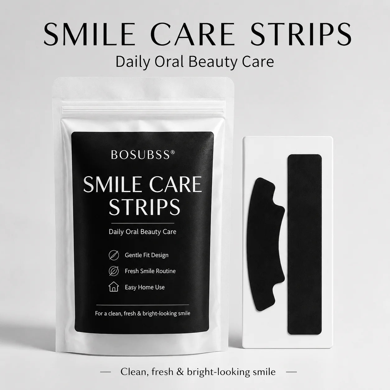Flexible Teeth Whitening Smile Strips for Daily Oral Care