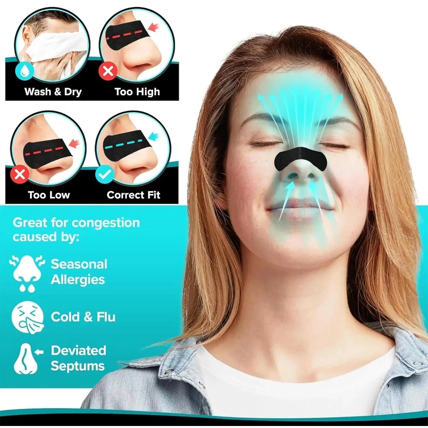 Anti-Snoring Nasal Strips for Better Sleep - 8