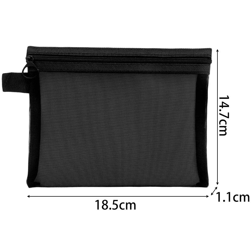 3-Piece Mesh Travel Toiletry and Makeup Organizer Set - 16