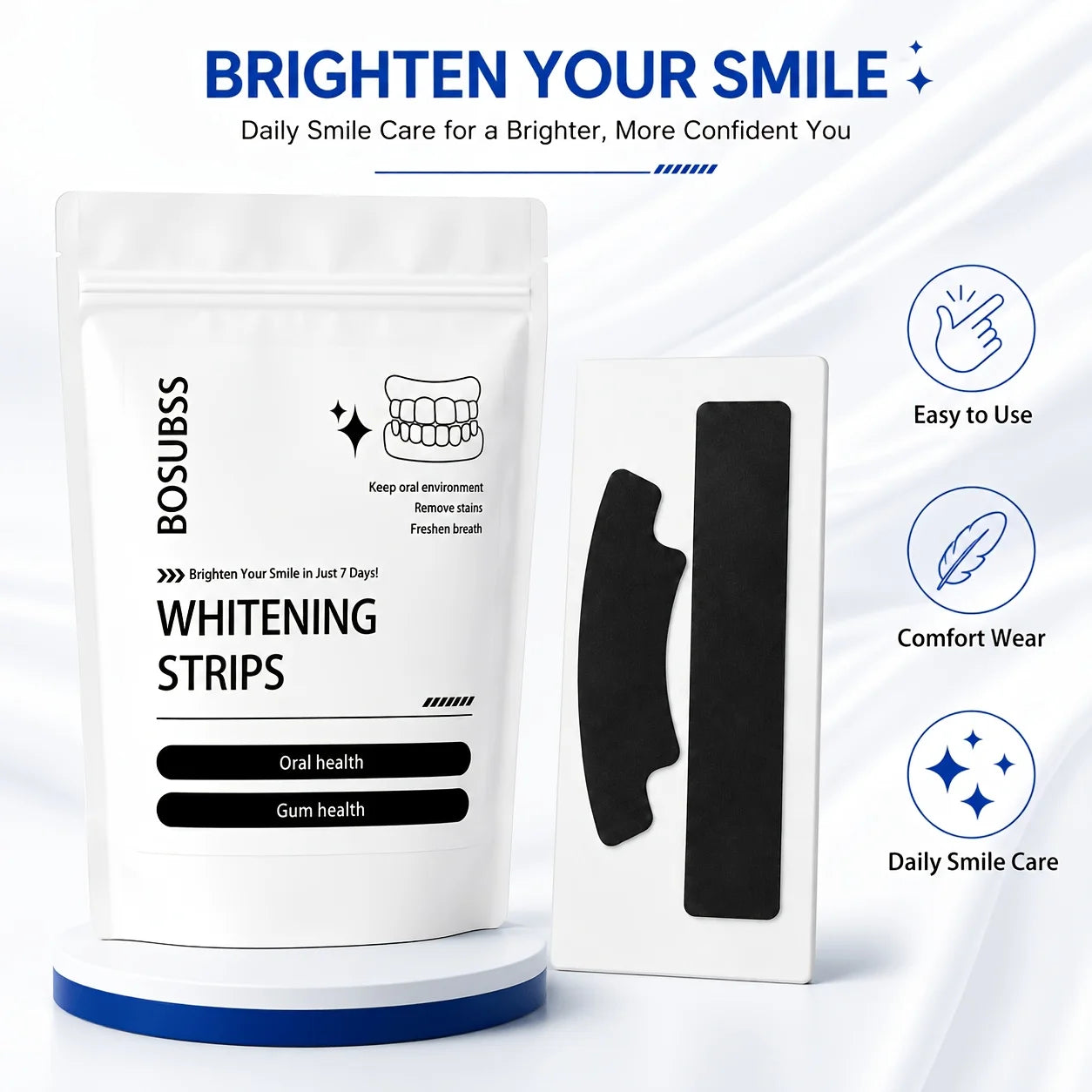 Black Teeth Whitening Strips for Radiant Smile - 11