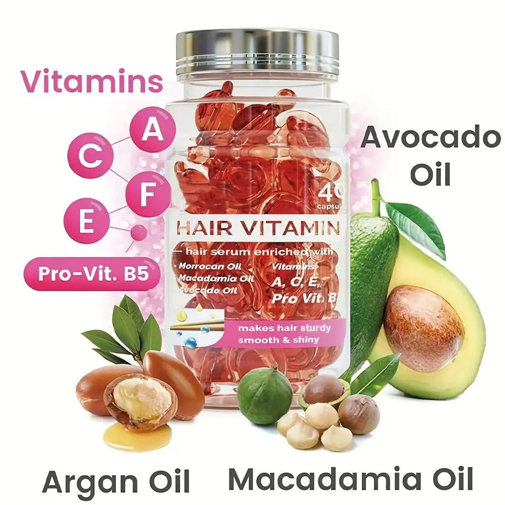 Avocado & Argan Oil Hair Vitamin Serum Capsules
