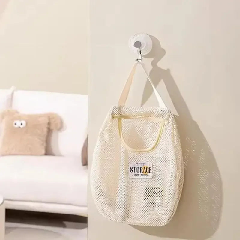 Wall-Hanging Mesh Organizer for Socks and Underwear