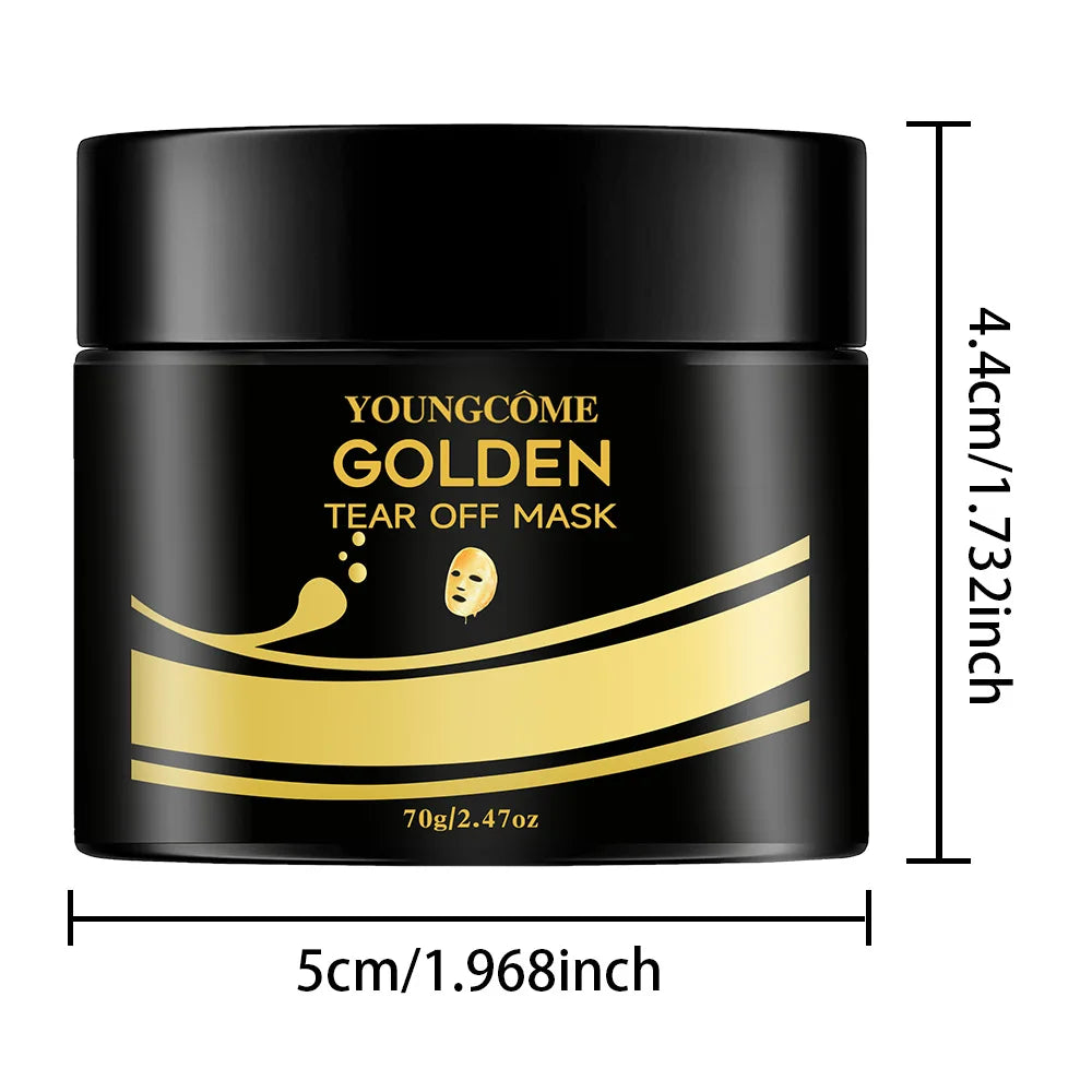 24K Gold Peel-Off Face Mask for Deep Pore Cleansing - 9