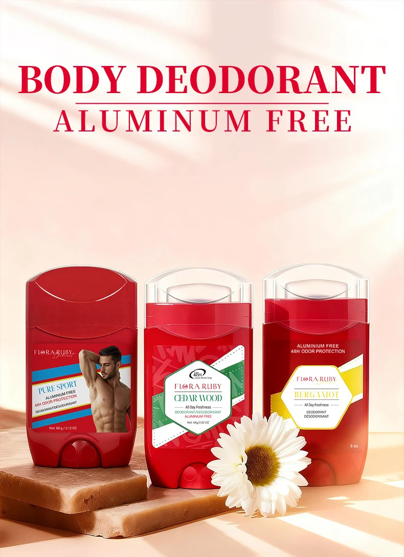 Aluminum-Free Men's Deodorant Stick 3-Pack - 7