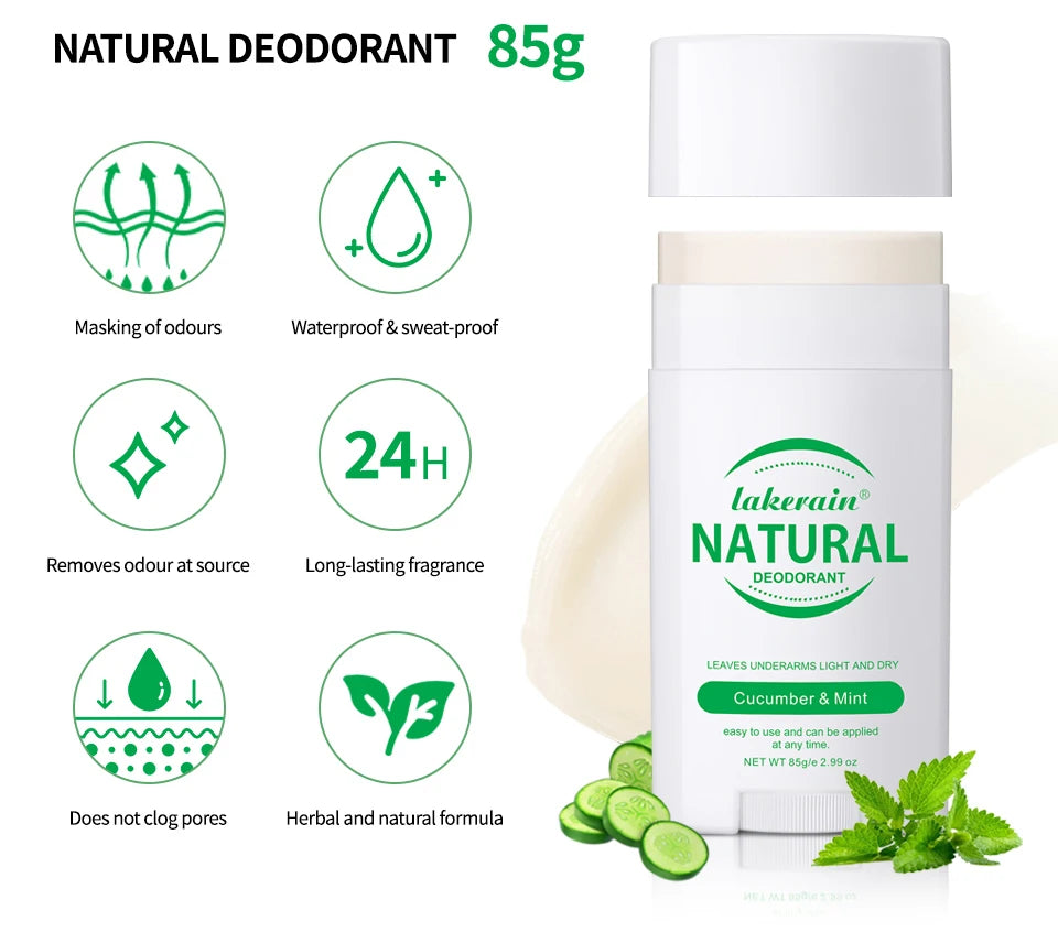 Natural Long-Lasting Solid Deodorant Balm
