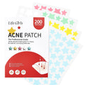 Star-Shaped Hydrocolloid Acne Patches for Clear Skin