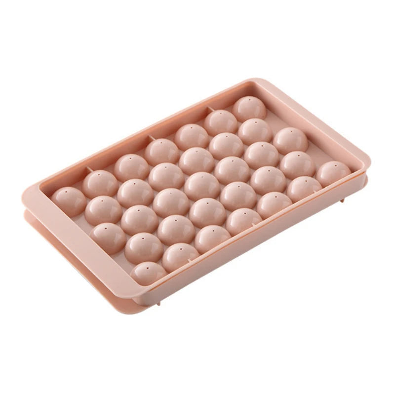 33-Ball Round Ice Cube Tray for Whiskey and Cocktails - 15