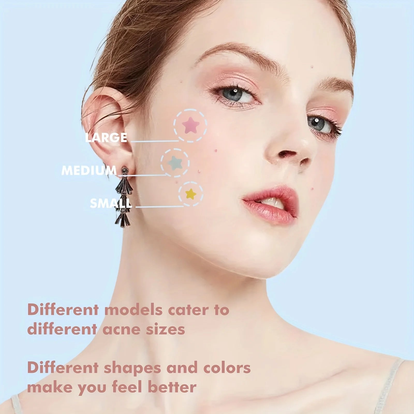 200 Count Star Hydrocolloid Acne Patches for Fast Blemish Healing
