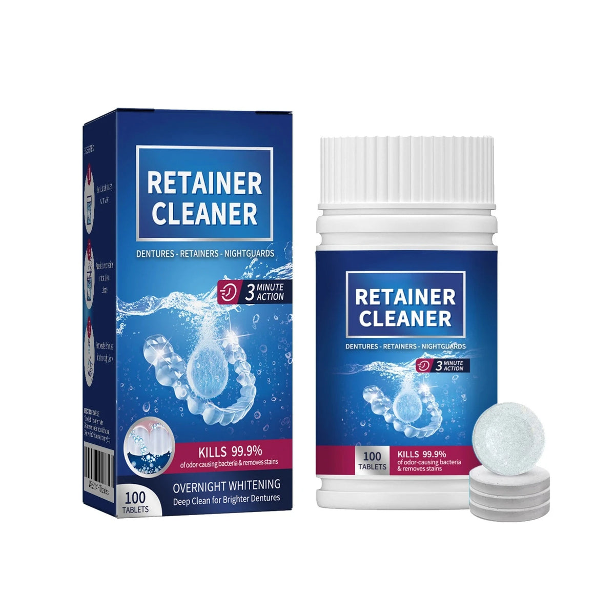 Denture and Retainer Cleaning Tablets (100 Count)