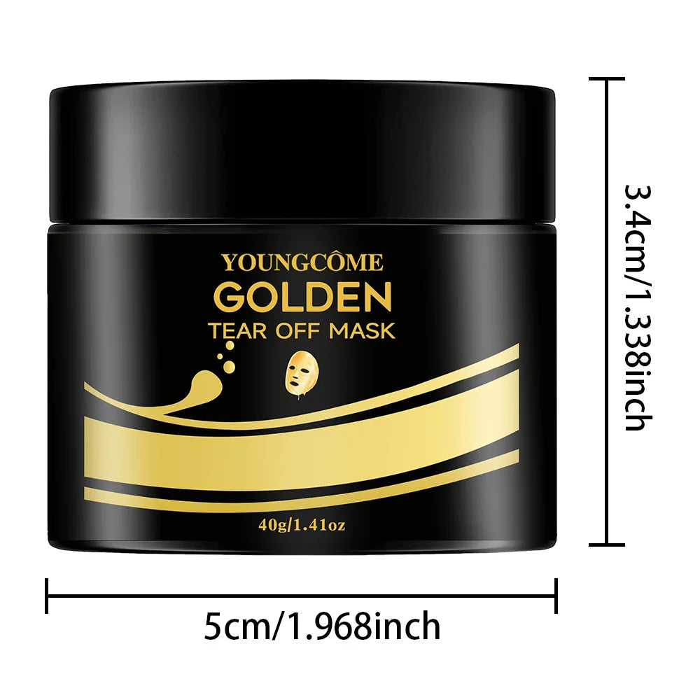 24K Gold Peel-Off Face Mask for Deep Pore Cleansing - 8