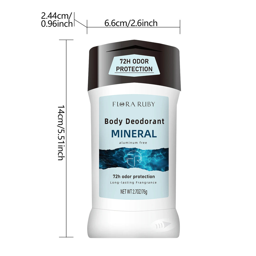 Long-Lasting Mineral Deodorant Stick for All-Day Freshness