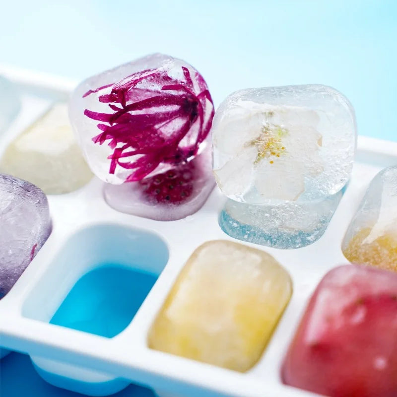14-Grid Easy-Release Silicone Ice Cube Tray