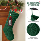 Cable Knit Christmas Stockings for Holiday Decor