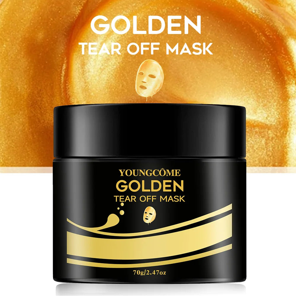 24K Gold Peel-Off Face Mask for Deep Pore Cleansing - 7