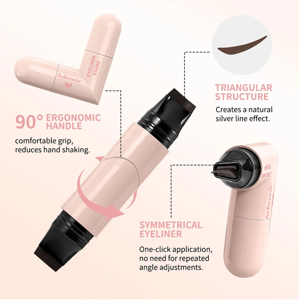 Waterproof Double-Wing Eyeliner Stamp for Perfect Wings - 14