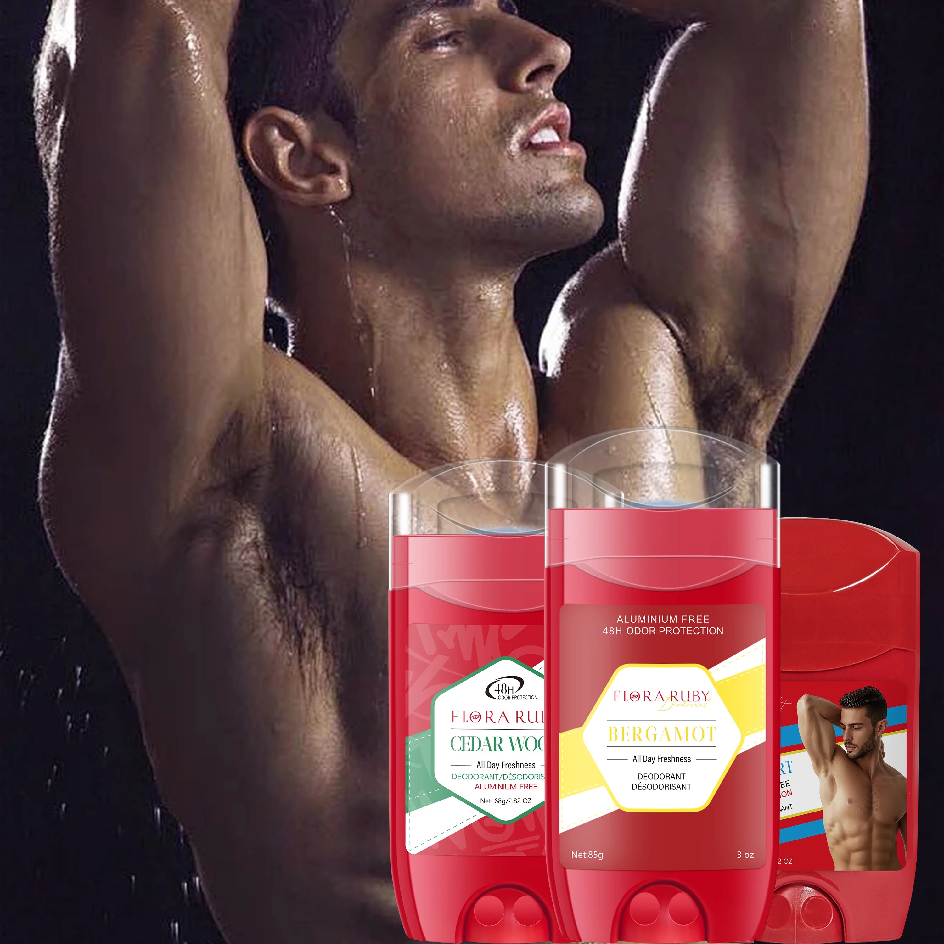 Aluminum-Free Men's Deodorant Stick 3-Pack - 2