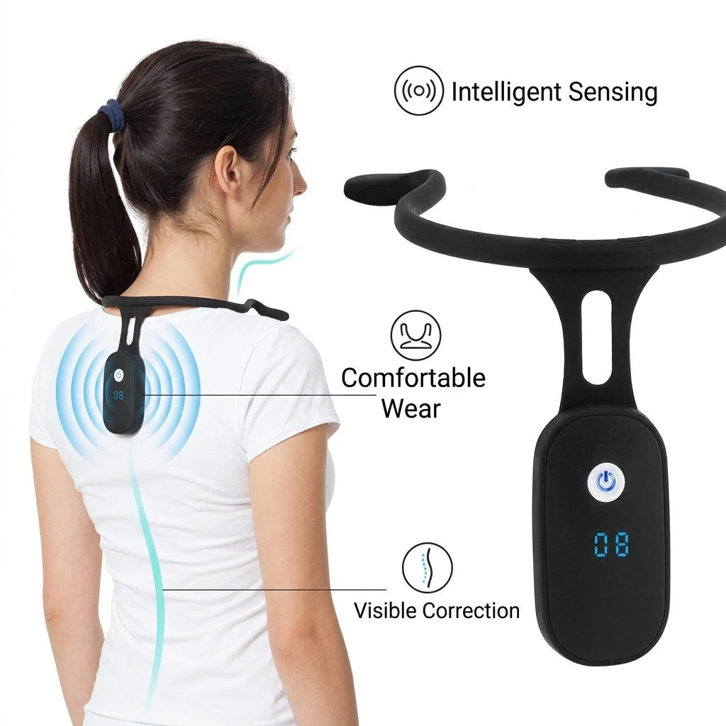 Smart Vibration Sensor Posture Corrector for Back Alignment