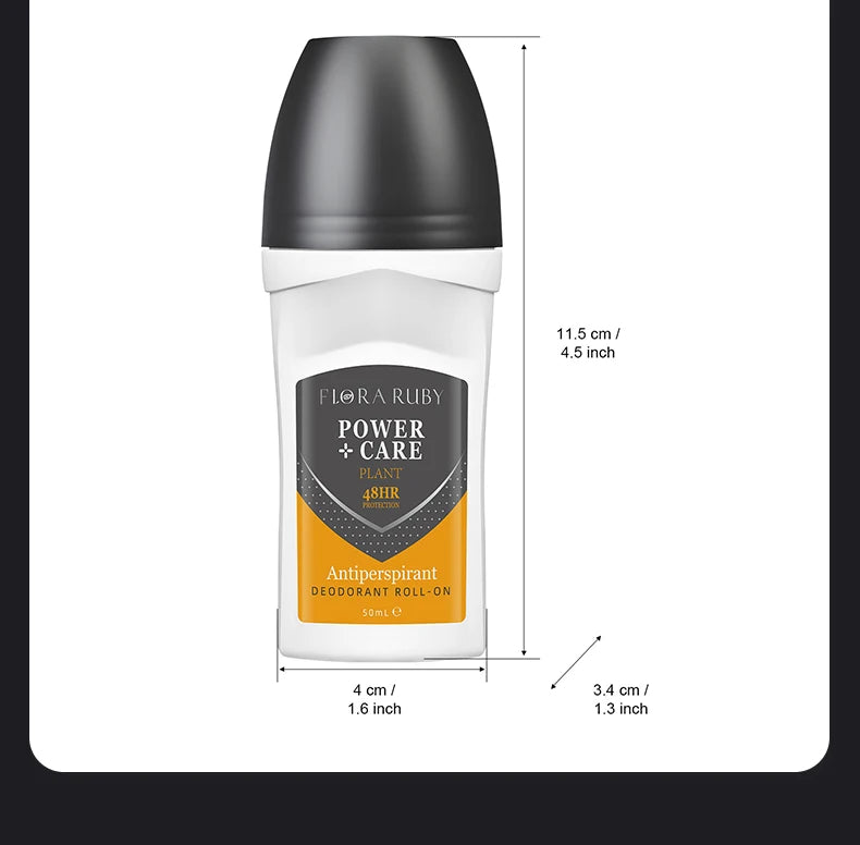 Long-Lasting Anti-Sweat Roll-On Deodorant