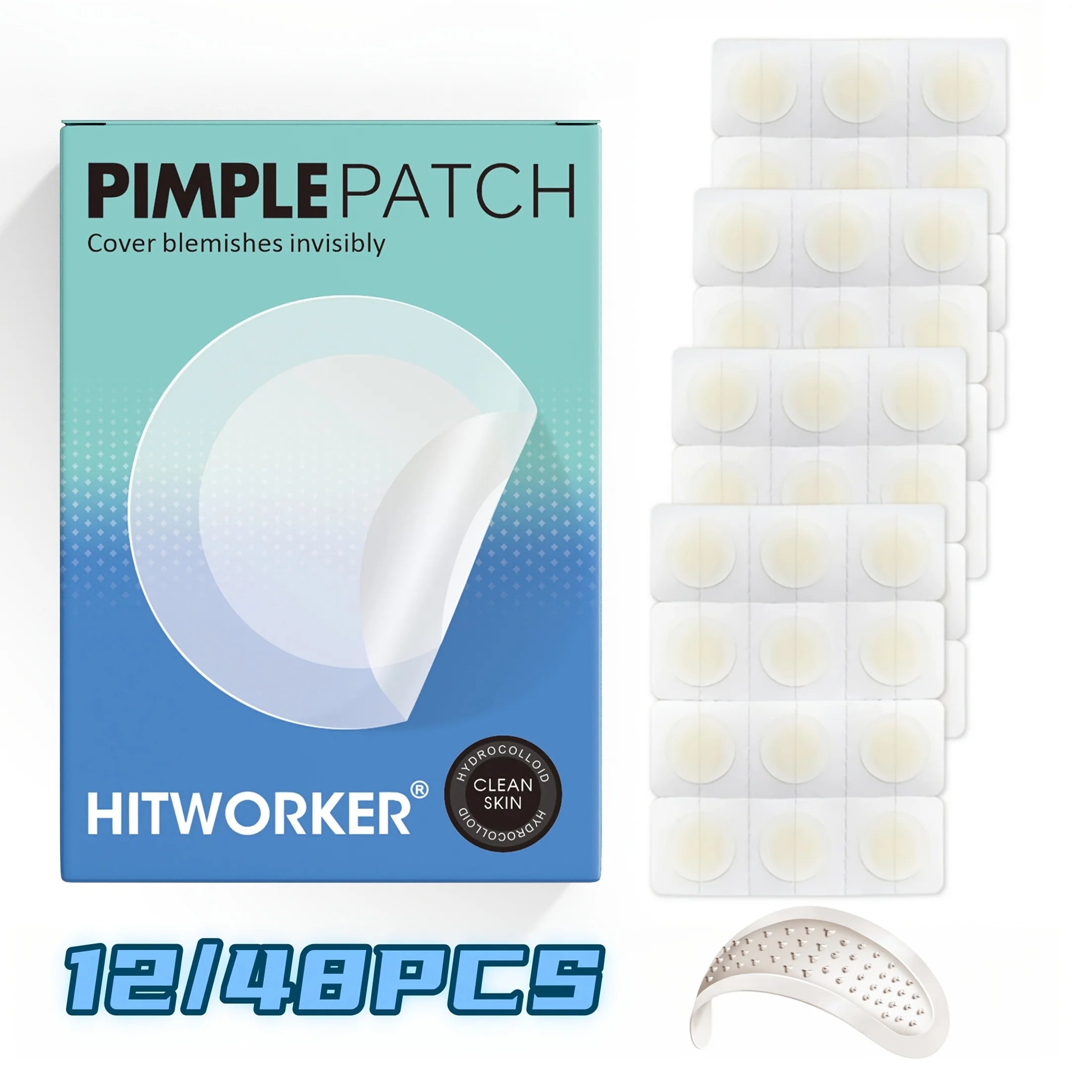 Invisible Hydrocolloid Acne Pimple Patches - 1