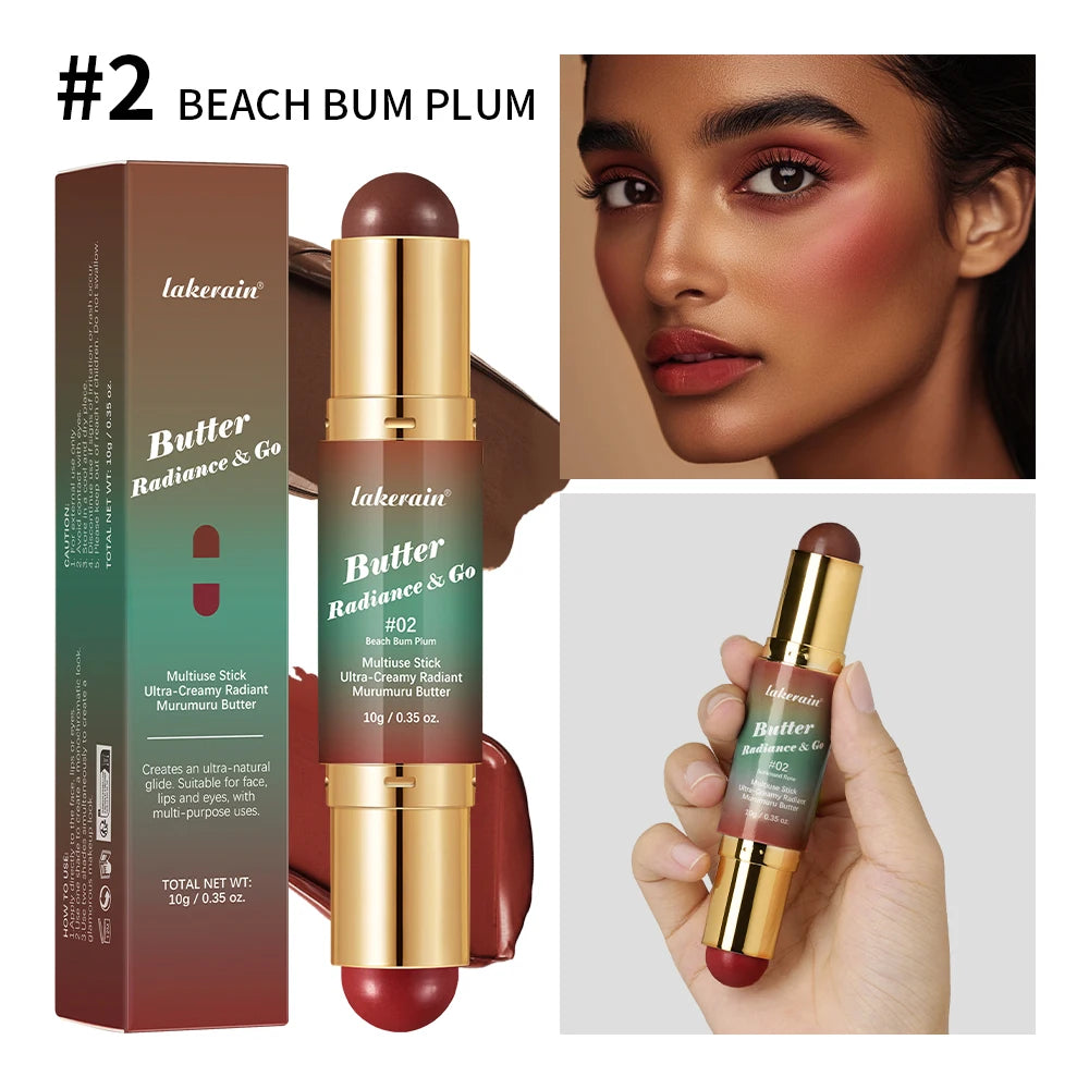 2-in-1 Dual-Ended Cream Bronzer and Blush Stick