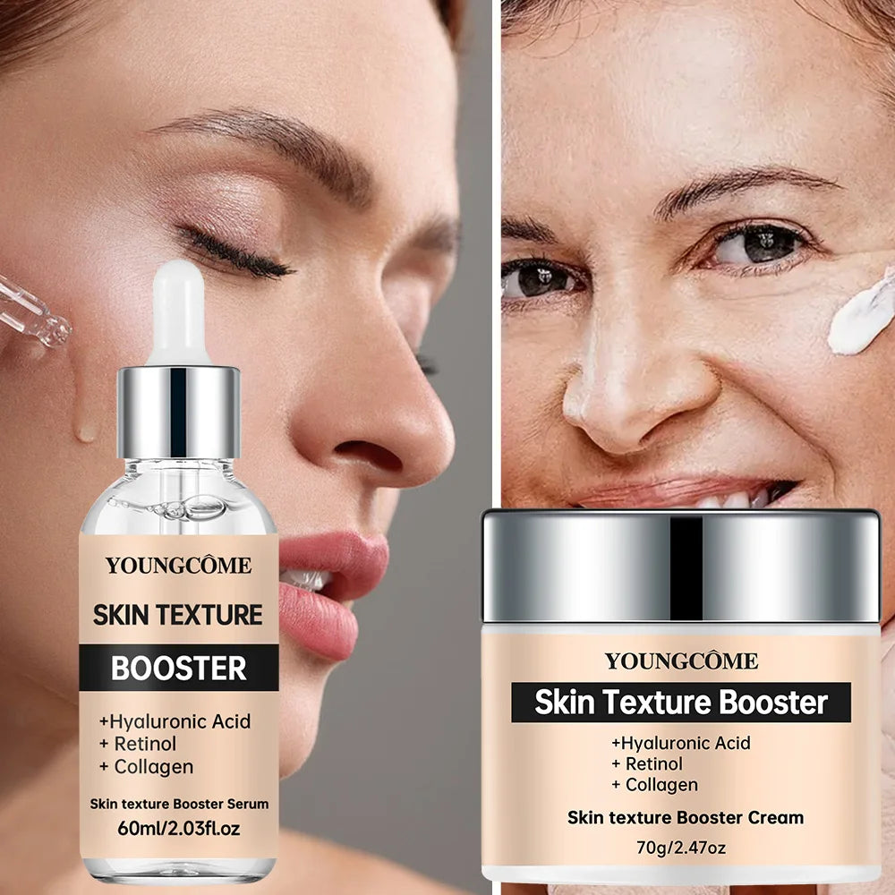 Hydrating Collagen & Retinol Face Cream and Serum Set - 7