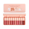 10-Piece Waterproof Moisturizing Lip Gloss Set