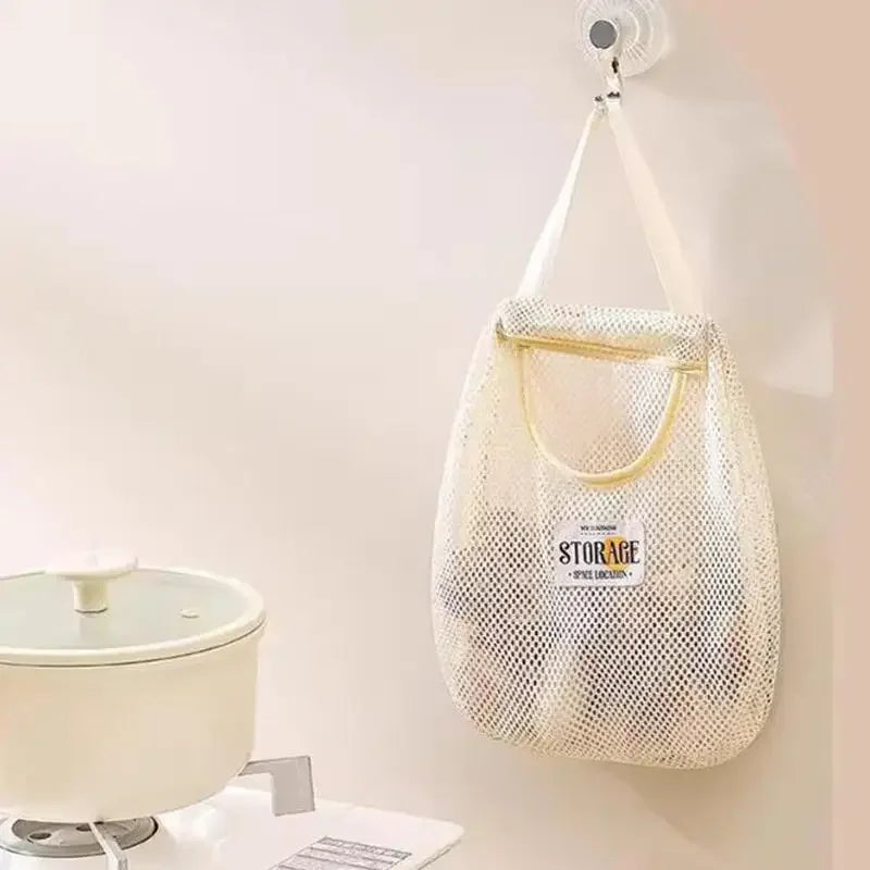 Wall-Hanging Mesh Organizer for Socks and Underwear