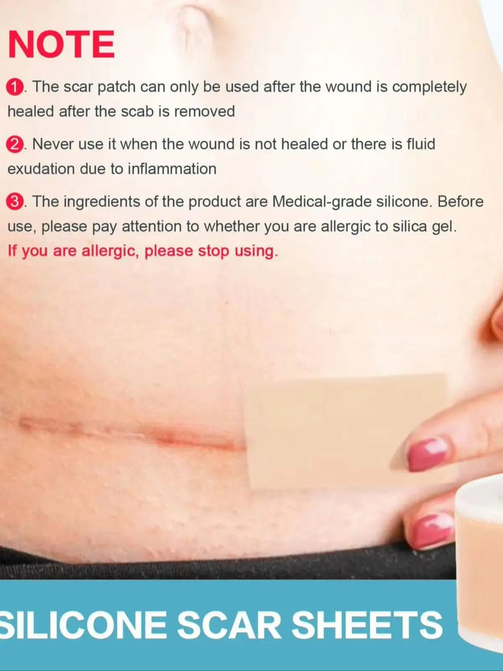 Silicone Scar Removal Tape for Surgery and Burn Scars