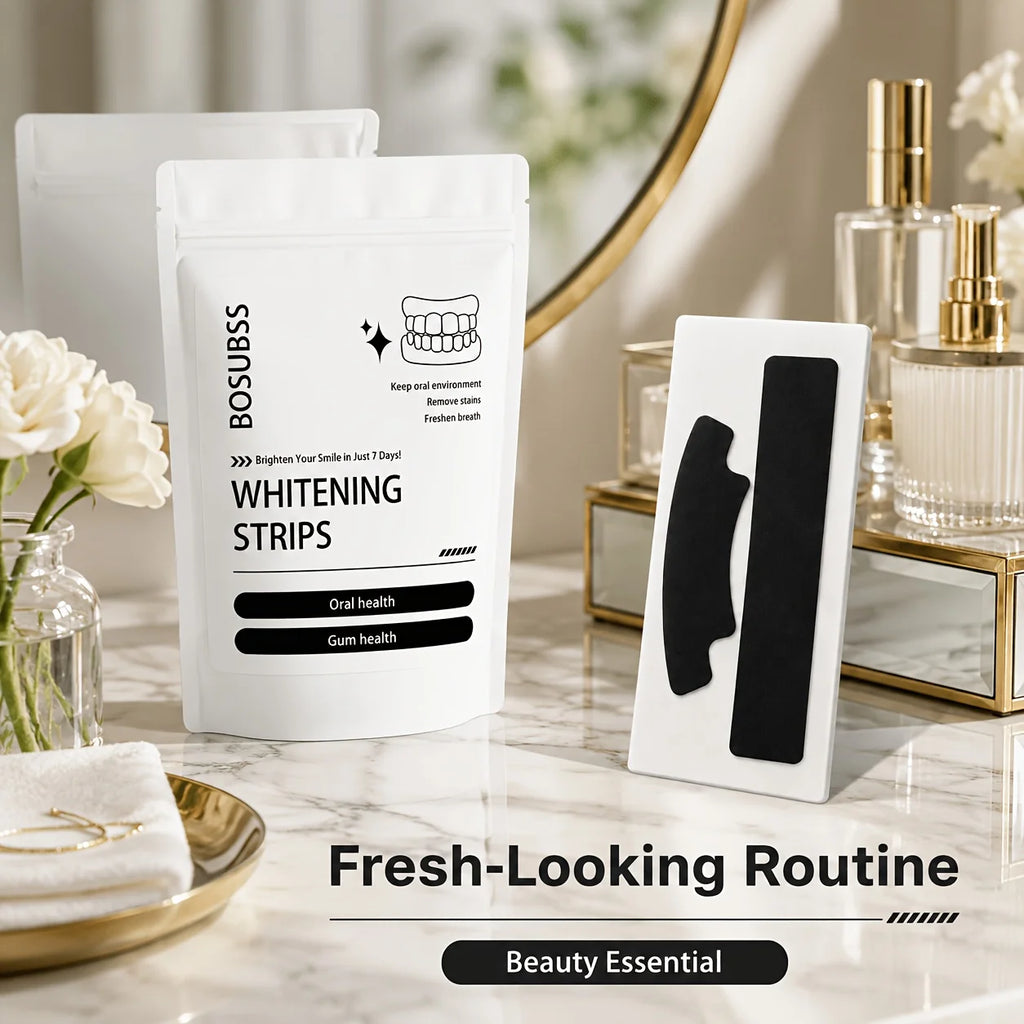 Black Teeth Whitening Strips for Radiant Smile