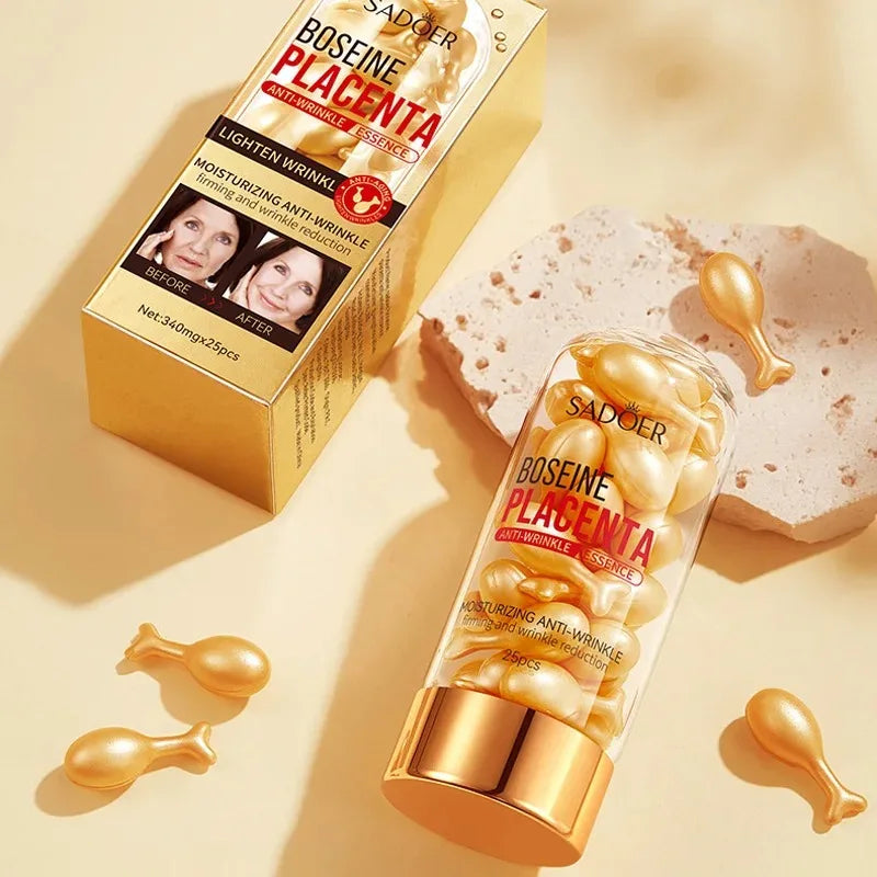Anti-Wrinkle Placenta Facial Serum Capsules - 6