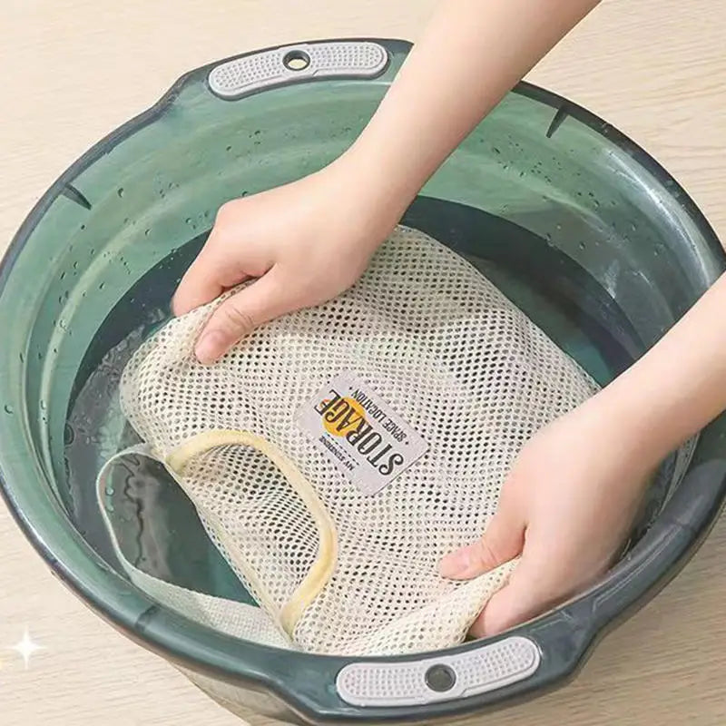 Wall-Hanging Mesh Organizer for Socks and Underwear