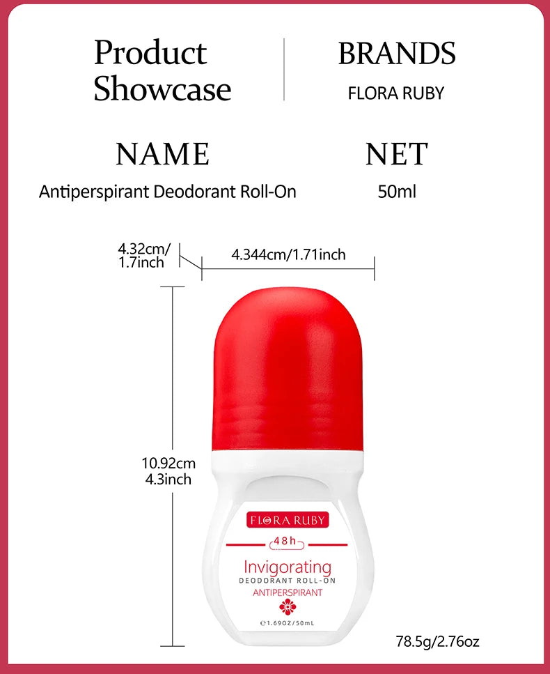 48-Hour Long-Lasting Antiperspirant Roll-On for All-Day Freshness - 14