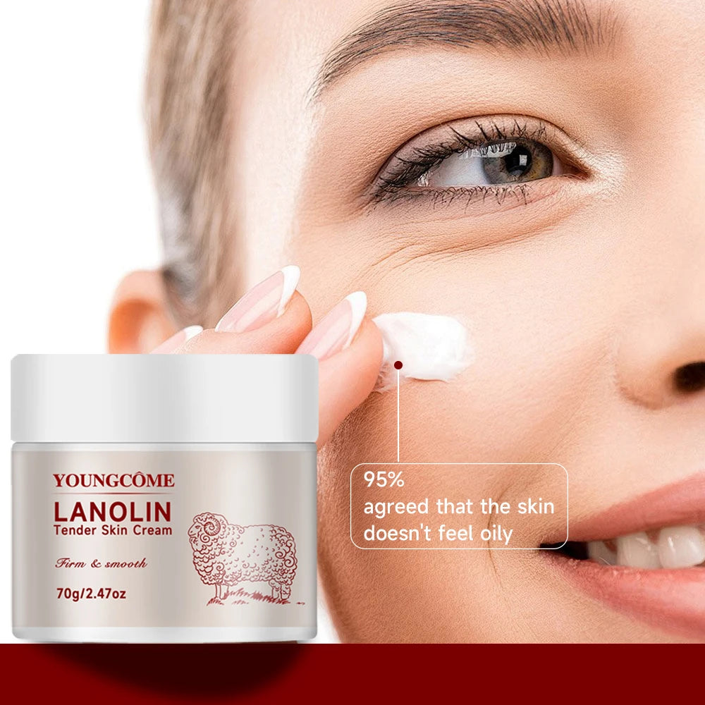 Pure Lanolin Moisturizing Cream for Dry and Sensitive Skin