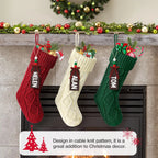Cable Knit Christmas Stockings for Holiday Decor