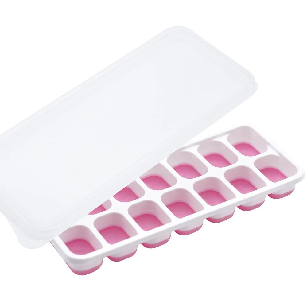 14-Grid Easy-Release Silicone Ice Cube Tray - 20