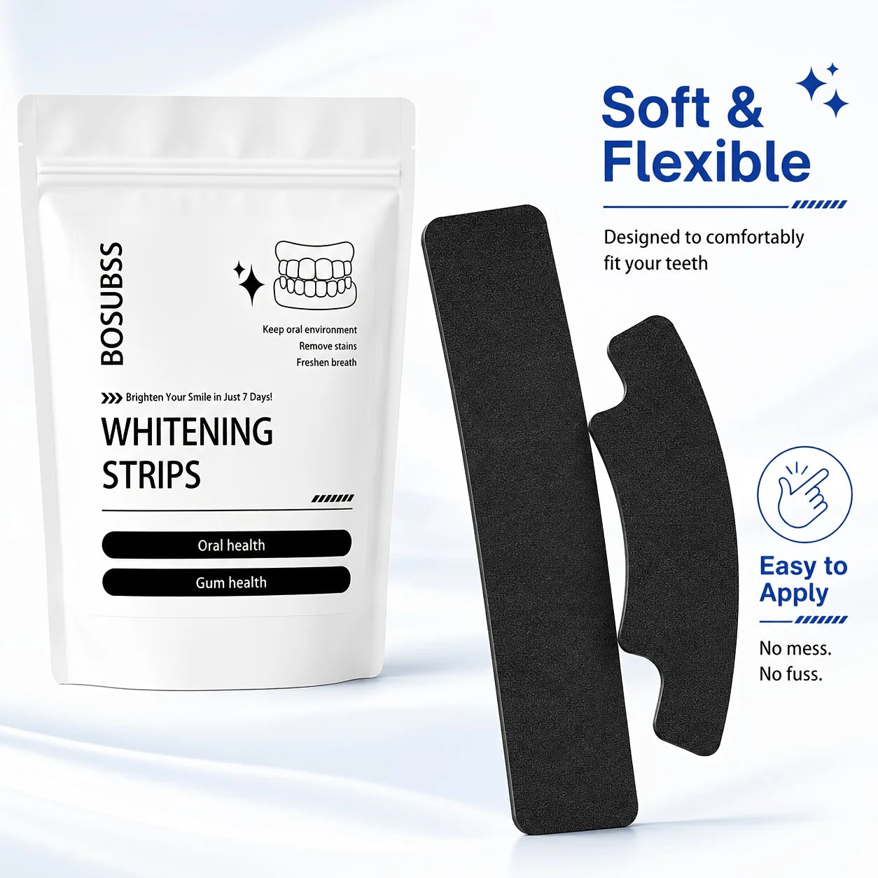 Black Teeth Whitening Strips for Radiant Smile - 4