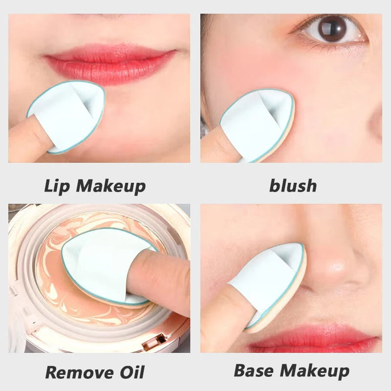Mini Finger Makeup Sponges for Precise Concealer Application