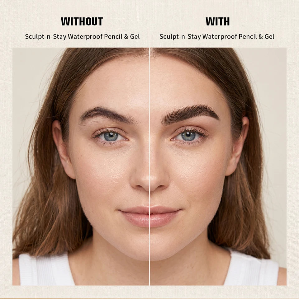 2-in-1 Waterproof Brow Pencil and Sculpting Gel