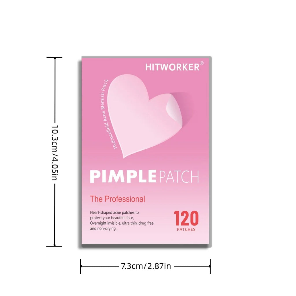 Heart-Shaped Acne Pimple Patches for Clear Skin