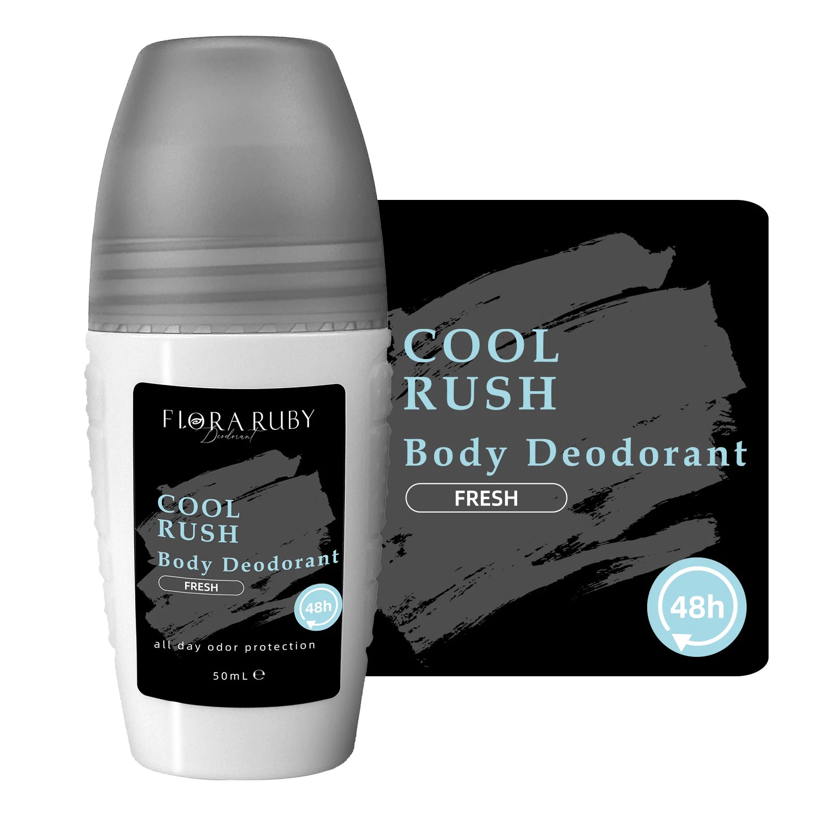 4-Piece Aluminum-Free Roll-On Deodorant Set for Men
