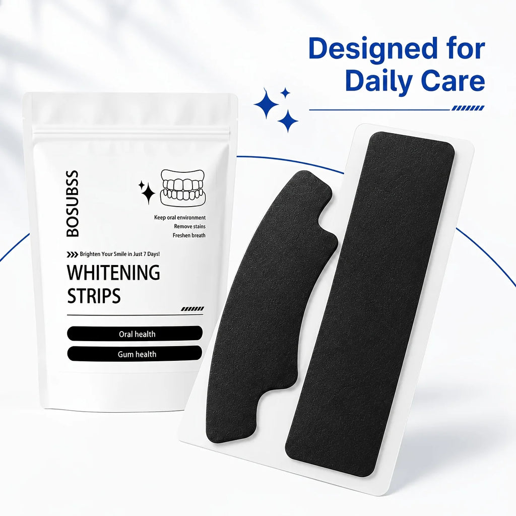 Black Teeth Whitening Strips for Radiant Smile