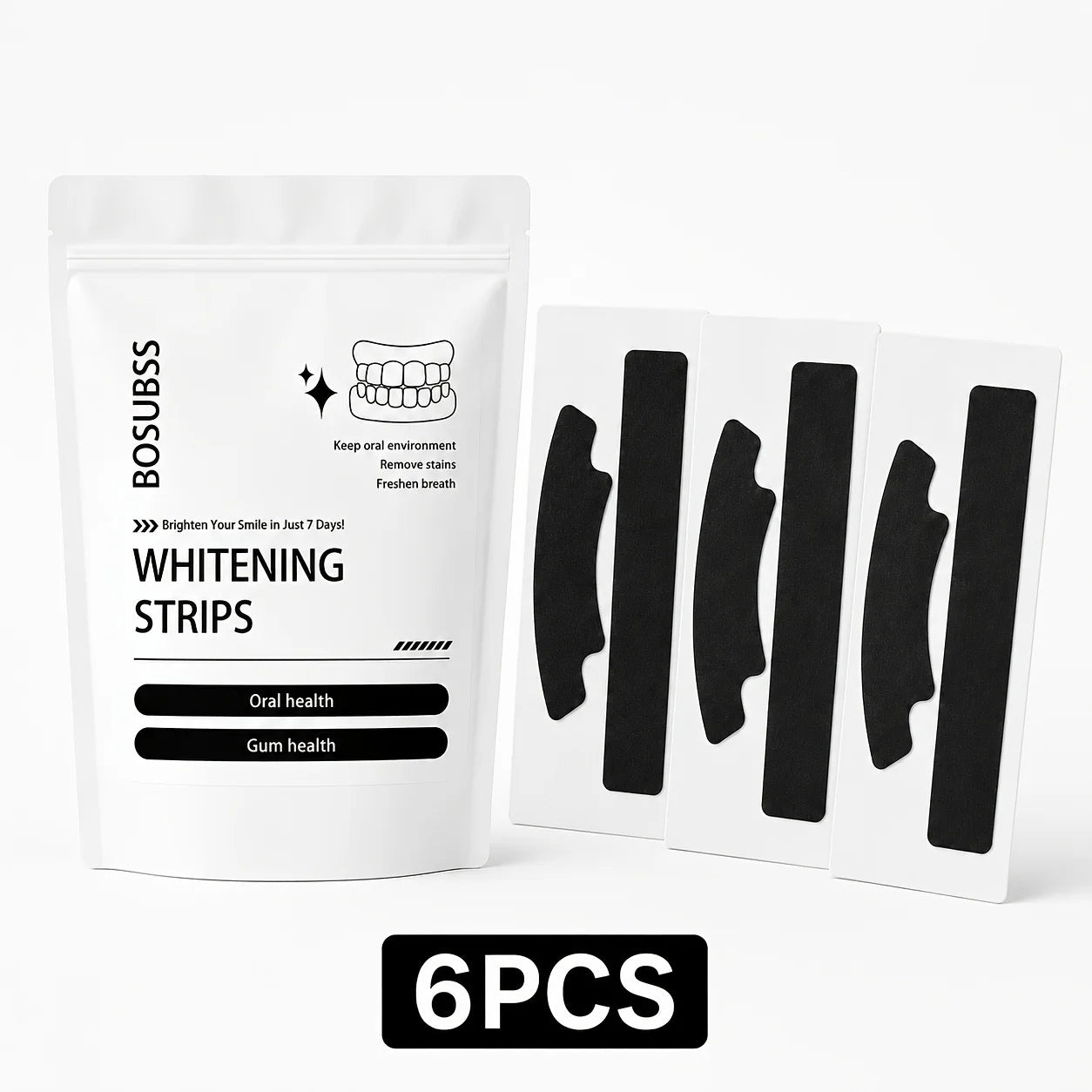 Black Teeth Whitening Strips for Radiant Smile