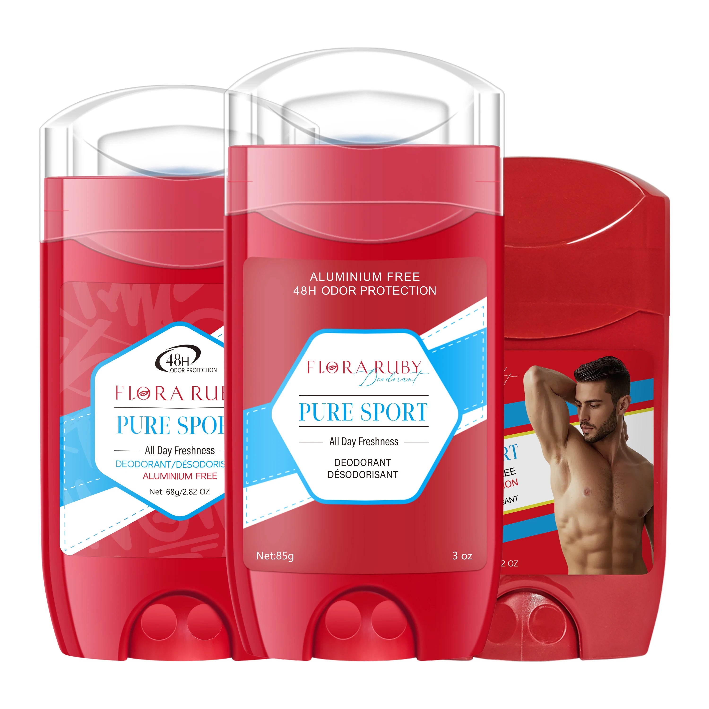 Aluminum-Free Men's Deodorant Stick 3-Pack