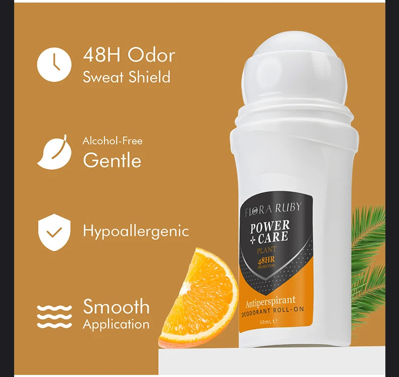 Long-Lasting Anti-Sweat Roll-On Deodorant