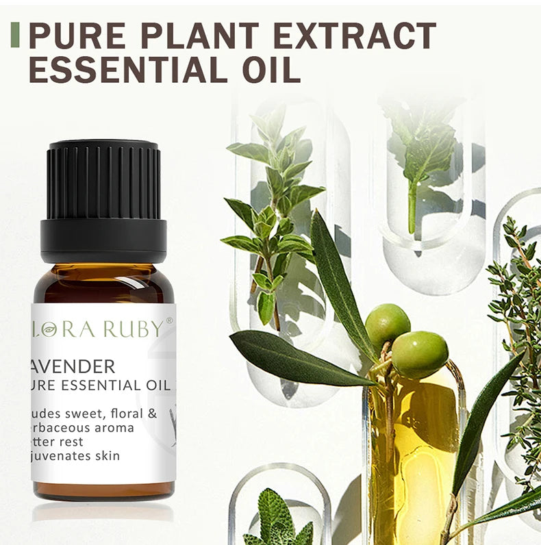 Pure Organic Plant Essential Oil Set for Aromatherapy and Diffusers - 11