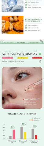 3-Piece Anti-Aging Facial Serum Set for Radiant Skin