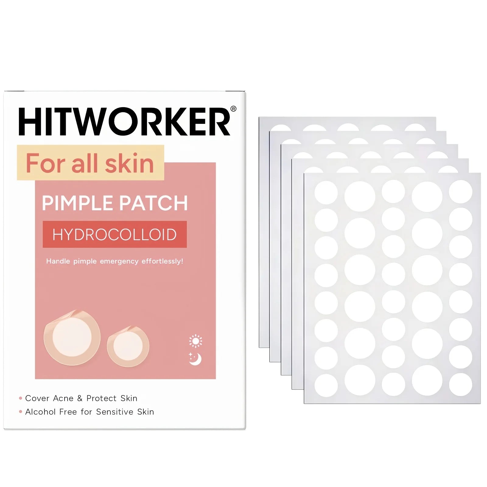 Invisible Hydrocolloid Acne Patch Set for Fast Healing - 12